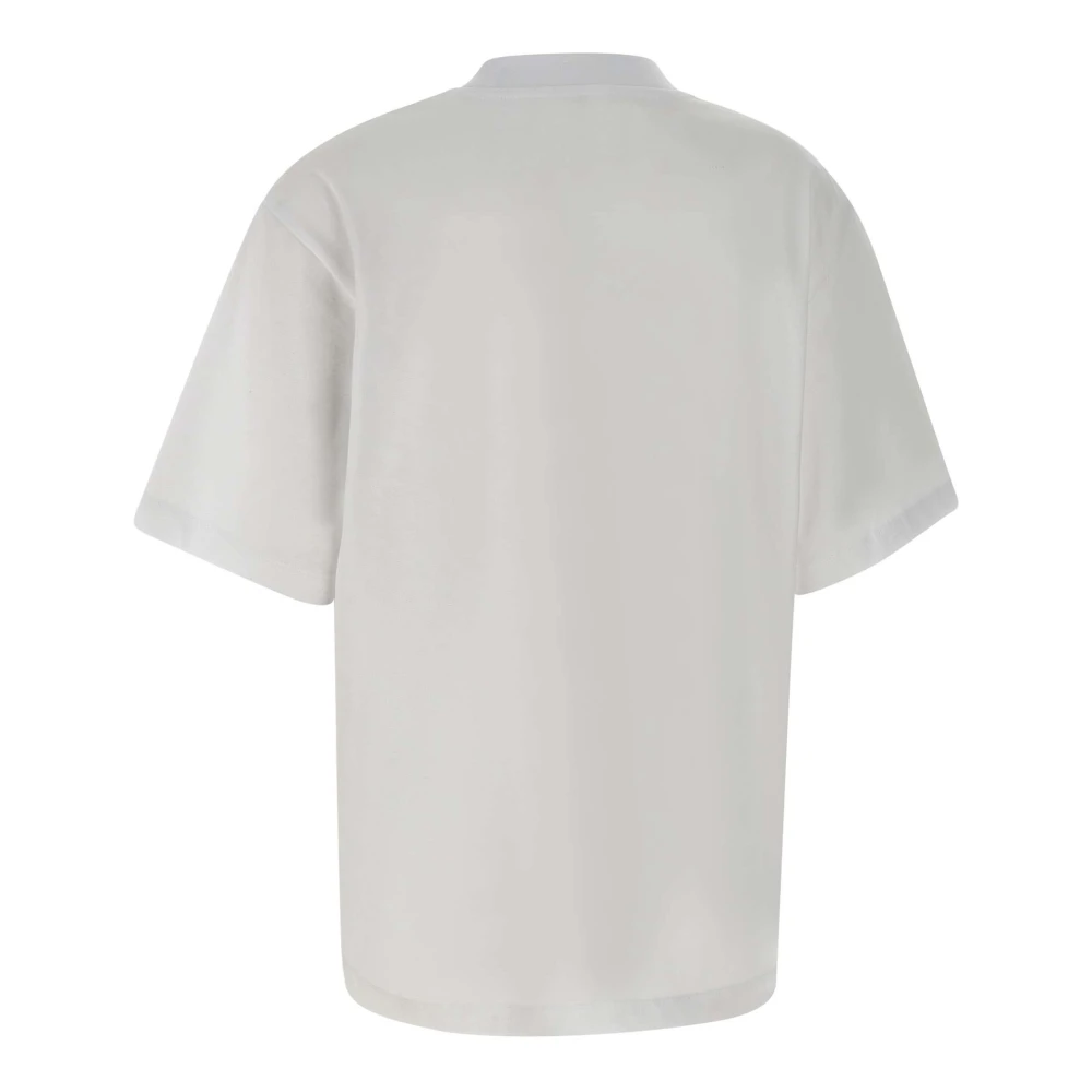 Iceberg Dames Katoenen T-shirt Wit Korte Mouwen White Dames