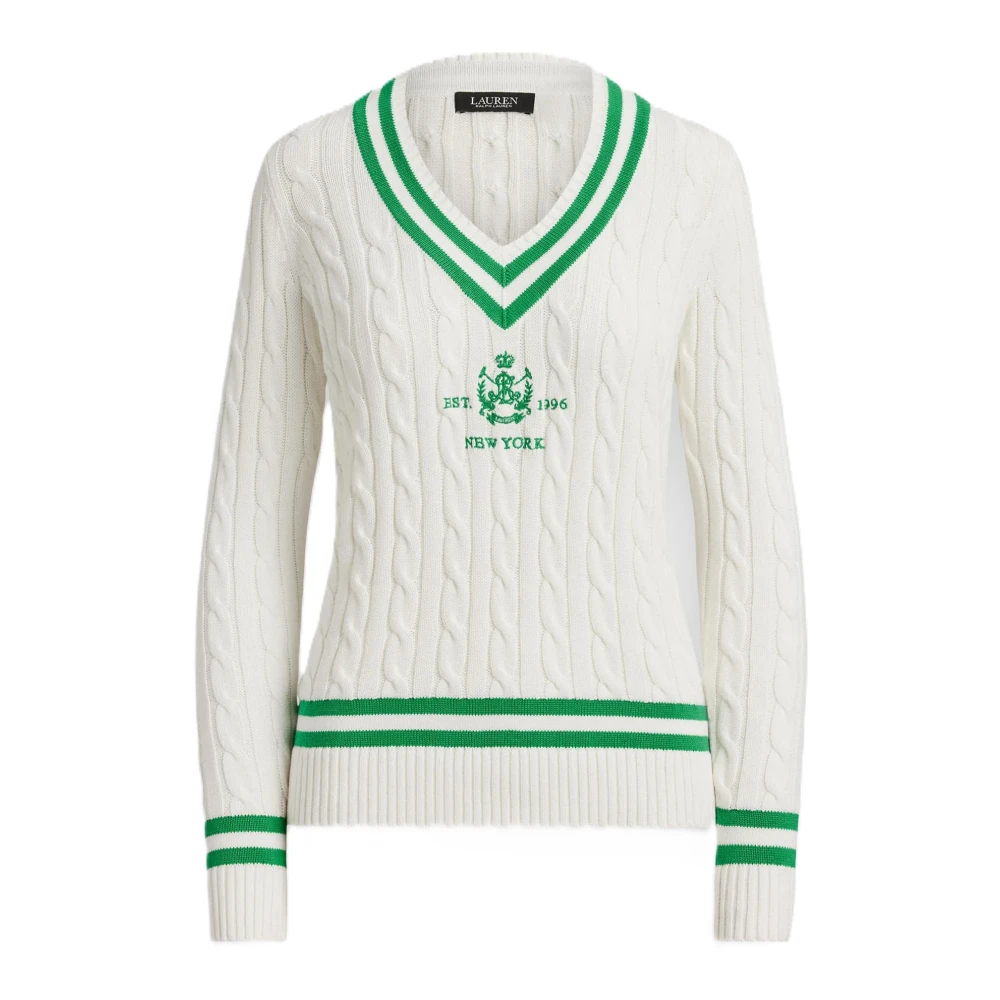 Ralph Lauren Women's White Meren Long Sleeve Pullover