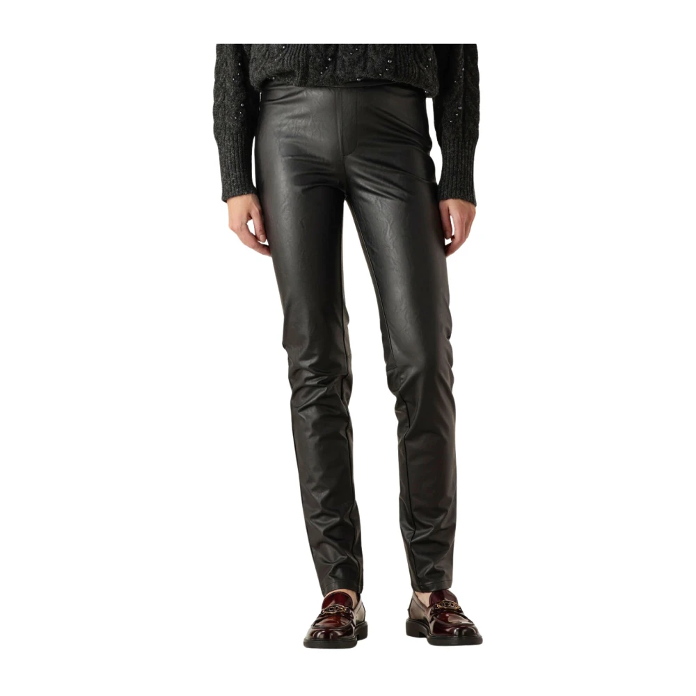 Dante 6 Imitatieleren leggings in zwart Black Dames