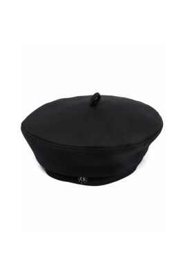 black-wool-cotton-hat-with-embroidered-logo