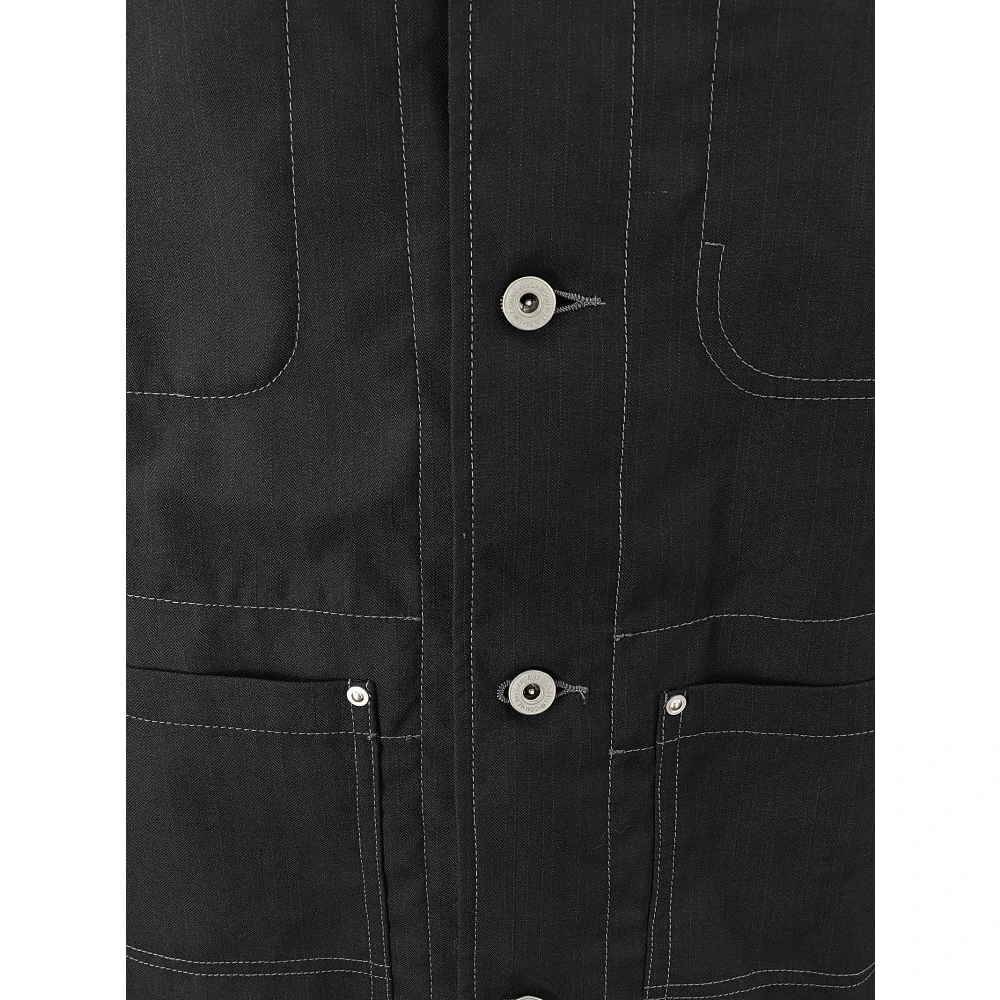 Junya Watanabe Jas met vier zakken en knopen Black Heren