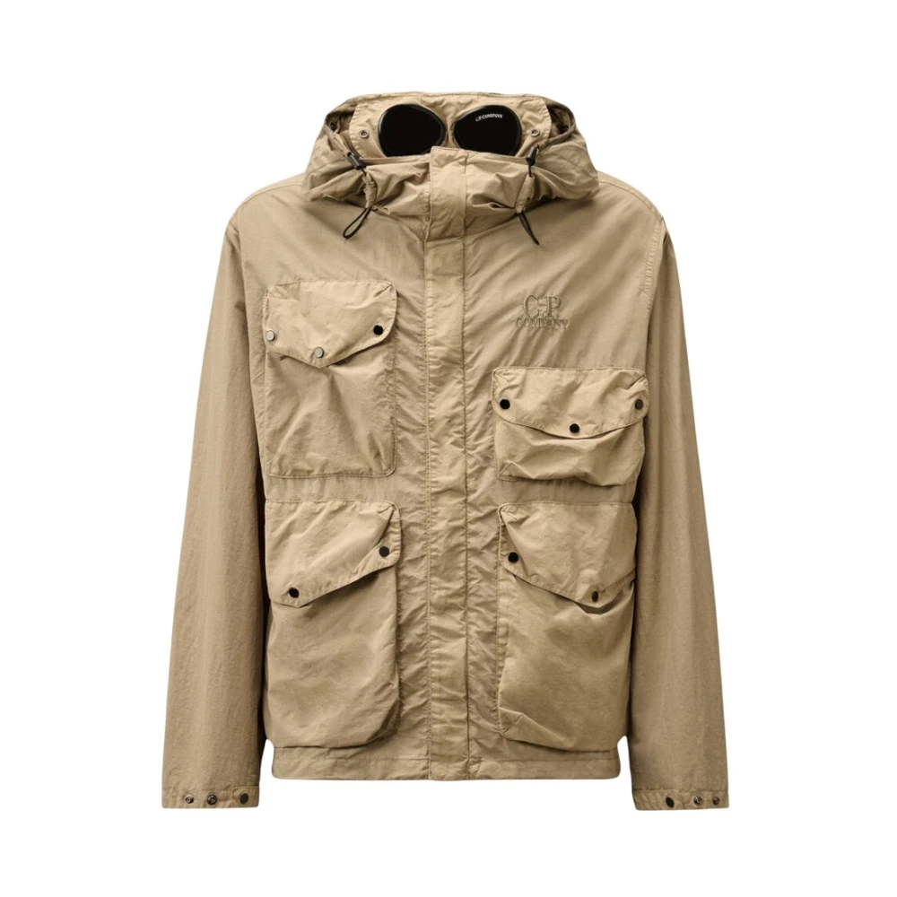 C.P. Company Vintage Nylon Goggle Jas Beige Heren