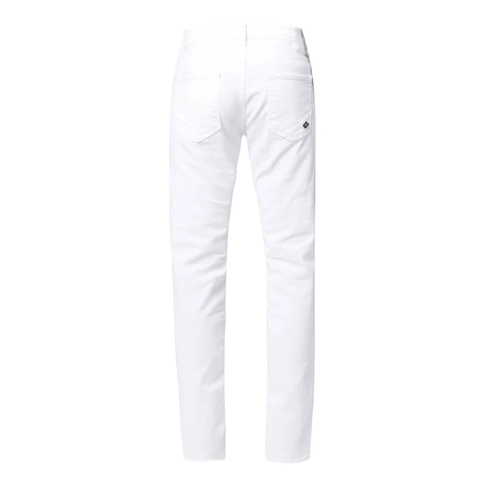 Incotex Witte Straight Jeans White Heren