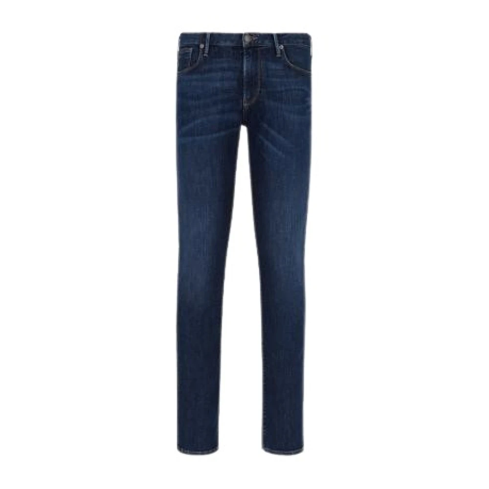 Emporio Armani Slim Fit 5 Zakken Denim Jeans Blue Heren