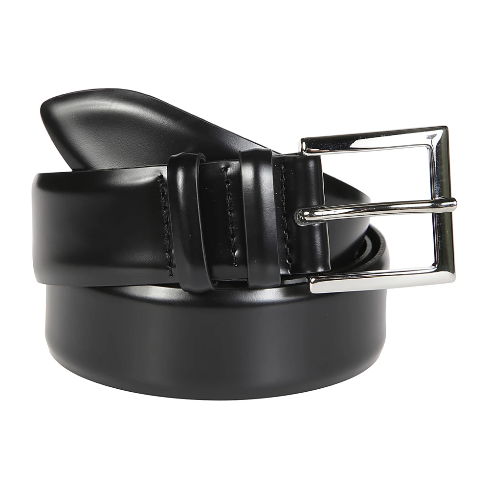 Orciani Klassieke Leren Riem Black Heren