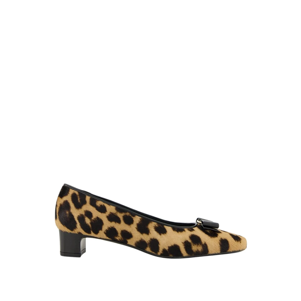Ferragamo Women's Multicolor Pumps, 4 Uk, Rirri Mid-Heel Pumps