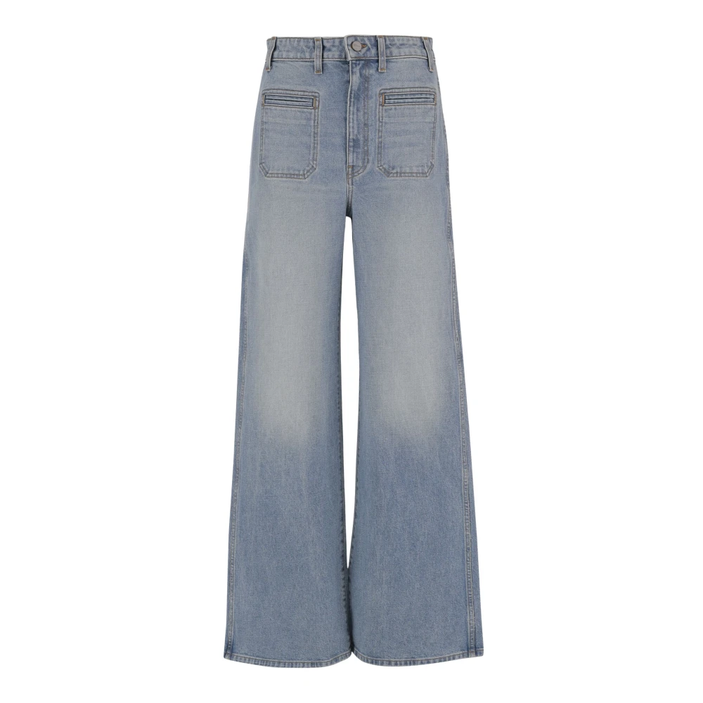 Khaite Women's Blue Cotton Jeans - Wide Jeans - W29 - Jeans