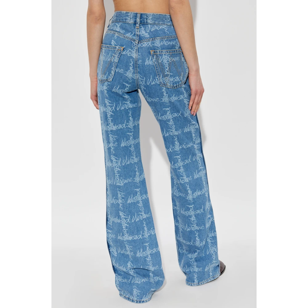 Vivienne Westwood Jeans met logo Blue Dames