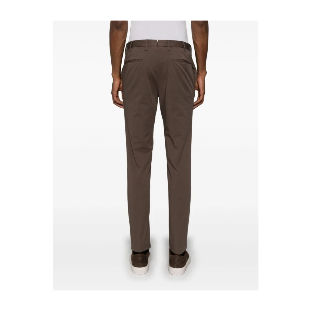 Incotex Casual Katoenen Broek Brown Heren