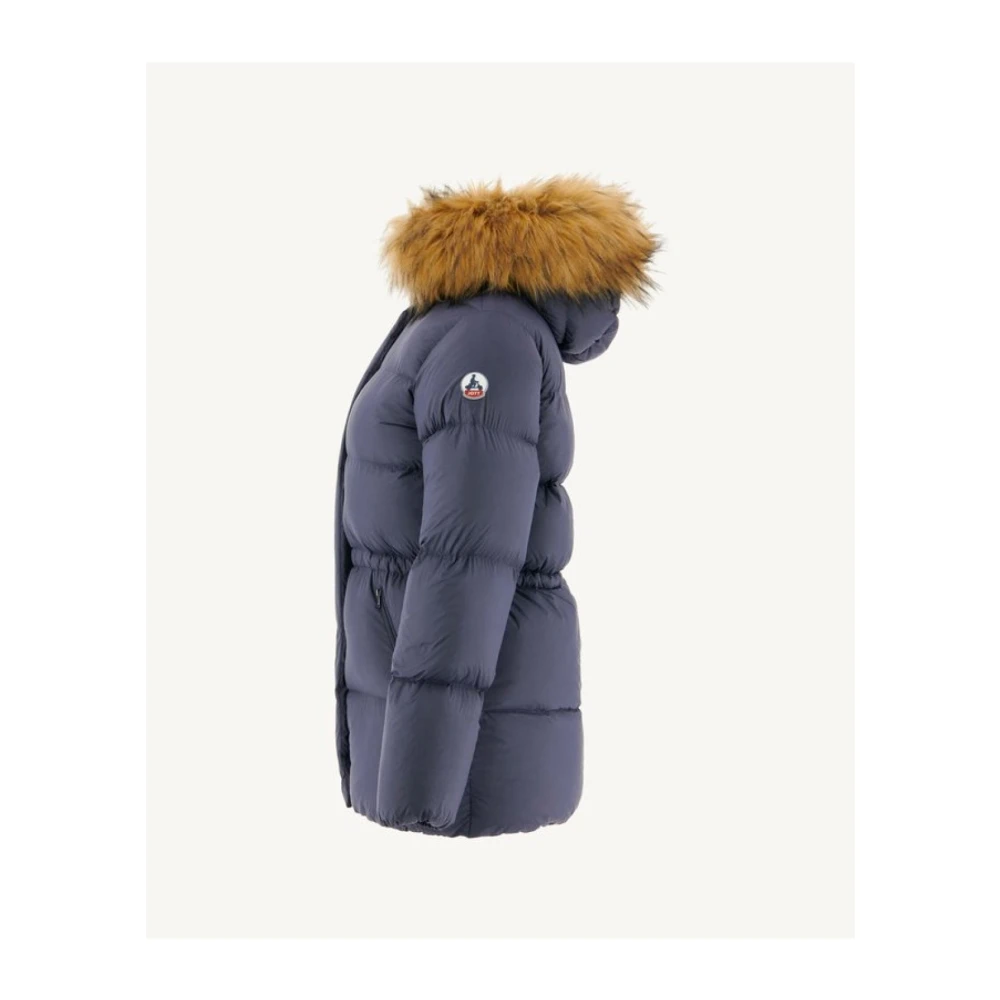 Jott Luxe Winterjas met Capuchon Blauw Blue Dames
