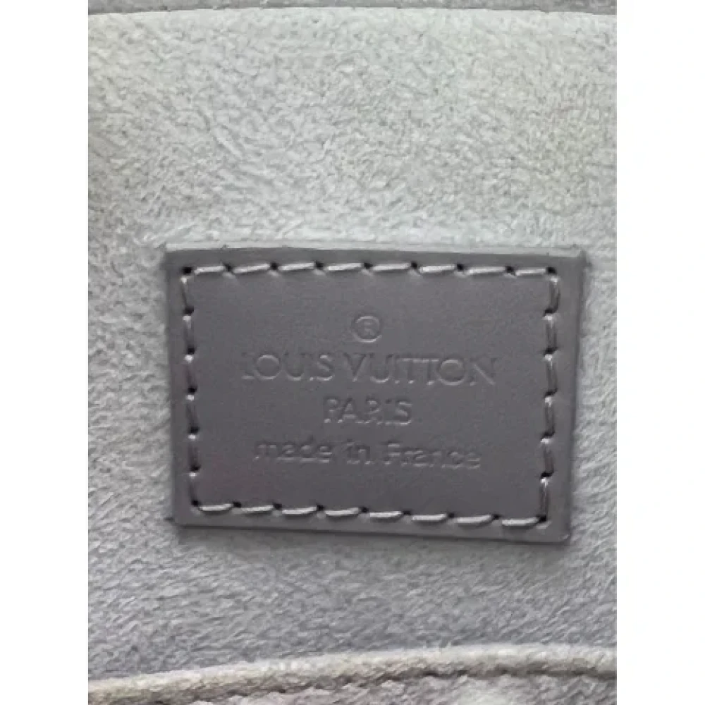 Louis Vuitton Vintage Pre-owned Leather handbags Gray Dames