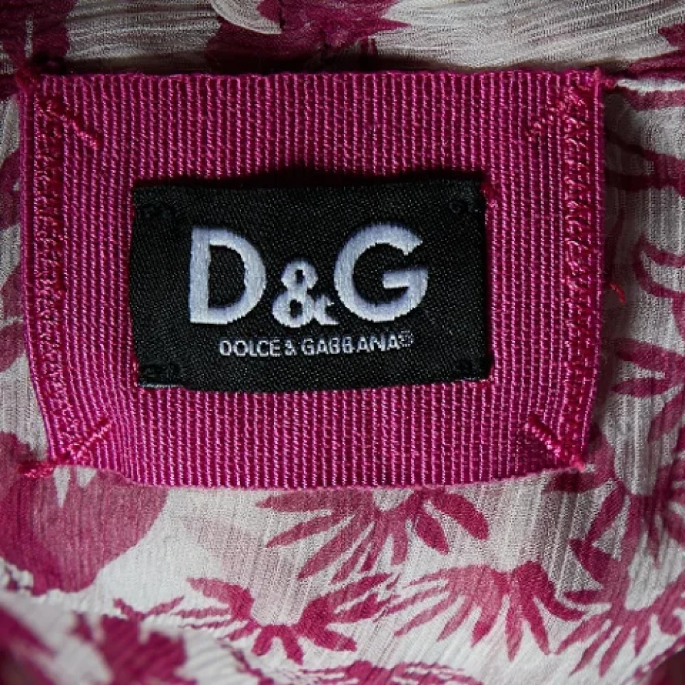 Dolce & Gabbana Pre-owned Silk tops Pink Dames