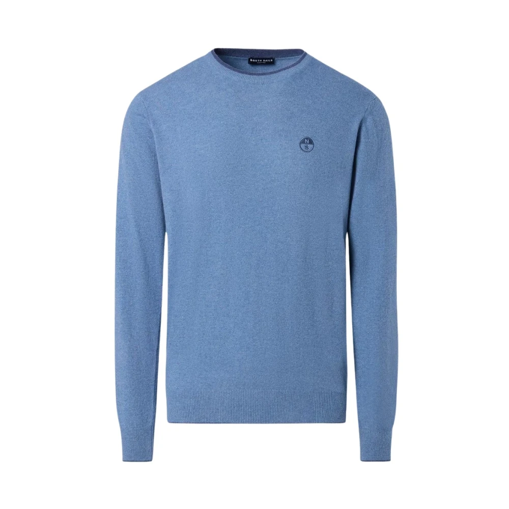 North Sails Men's Blue Round-Neck Knitwear, 2XL, Round-Neck Knitwear