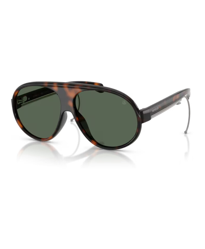 lunettes-de-soleil-elegantes-en-havane-brillant-vert-fonce