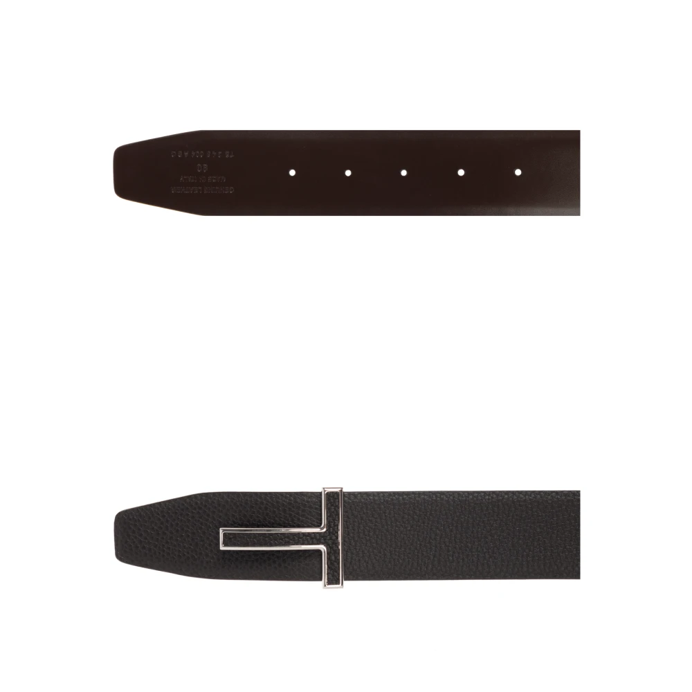 Tom Ford Leren riem Brown Heren