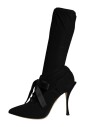 bottes-noires-a-lacets-mi-mollet
