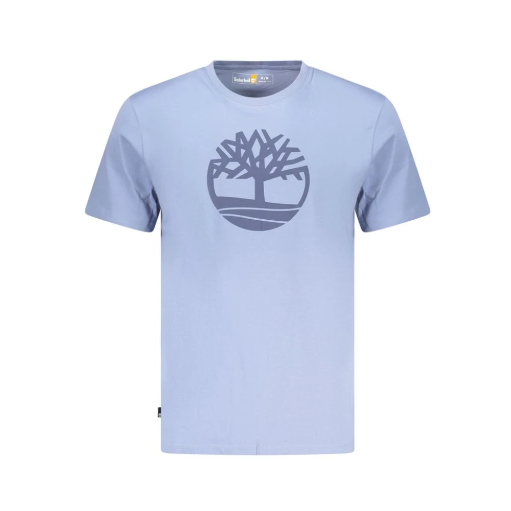 Timberland Blue Short-Sleeve T-Shirt - Male - T-Shirts - S - Tops