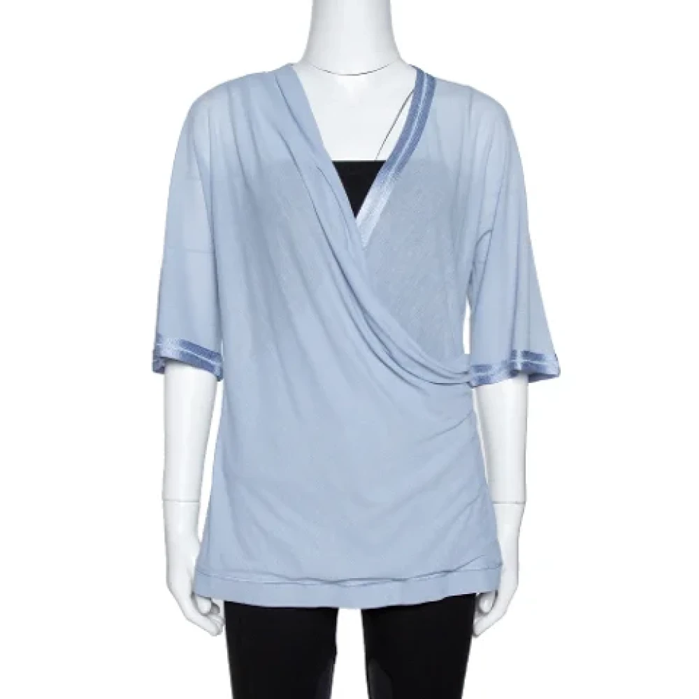 Missoni Pre-owned Cotton tops Blue Dames