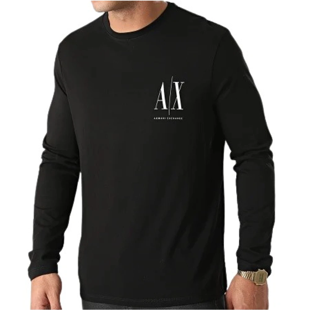 Armani Exchange Polo Shirt Black Heren