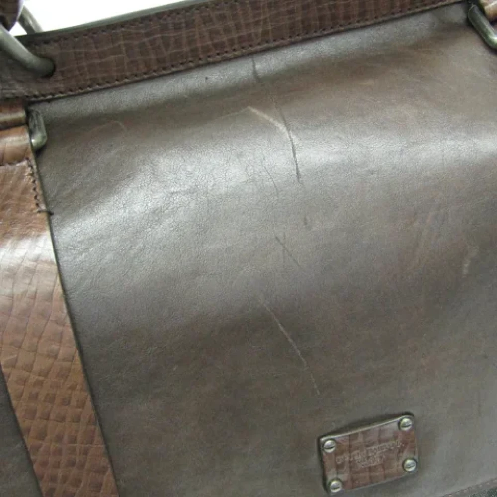 Dolce & Gabbana Pre-owned Canvas handbags Brown Dames
