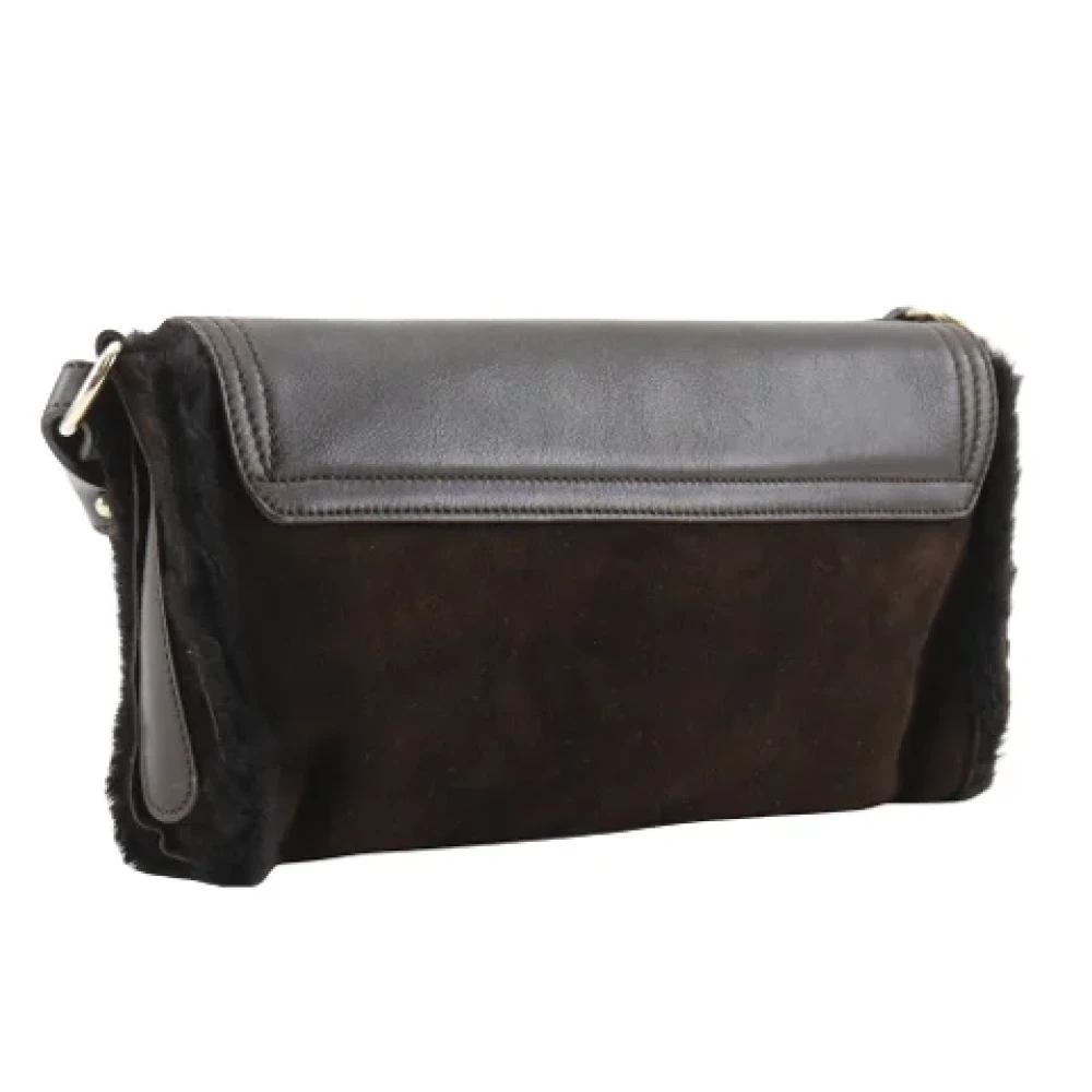 Salvatore Ferragamo Pre-owned Leather shoulder-bags Brown Dames