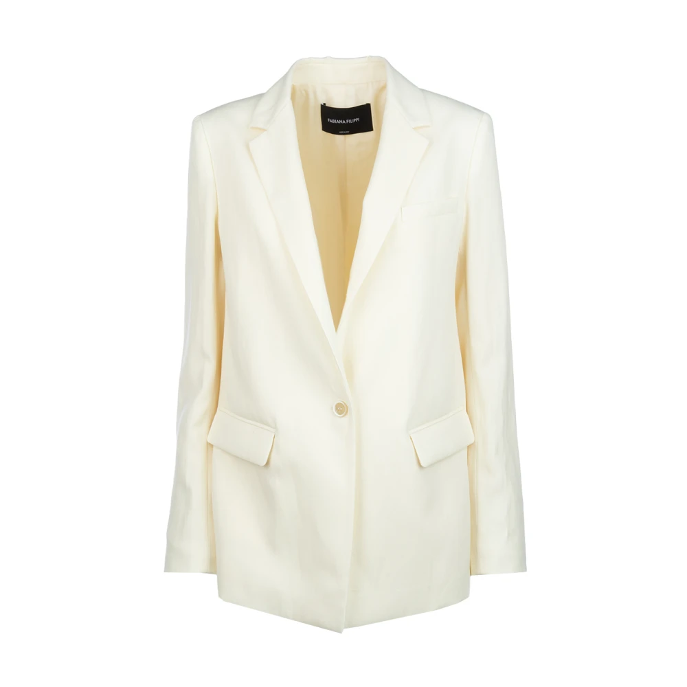 Fabiana Filippi Stijlvolle Jassen & Vesten Collectie Beige Dames