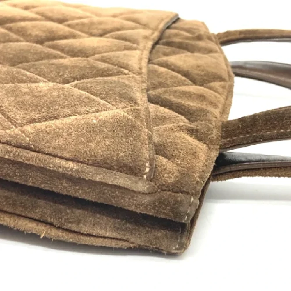 Chanel Vintage Pre-owned Fabric chanel-bags Brown Dames