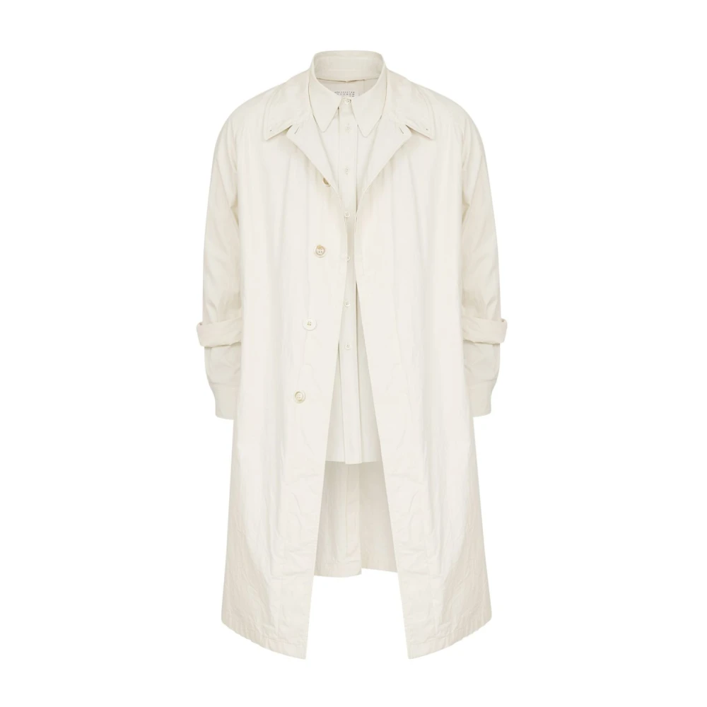 Maison Margiela Witte Winterjassen White Heren