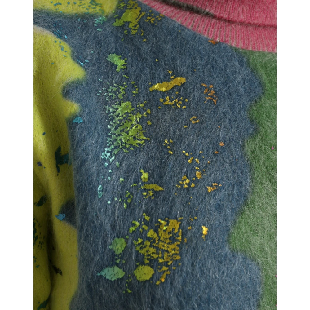 Dolce & Gabbana Gestreepte Mohair Coltrui Multicolor Dames