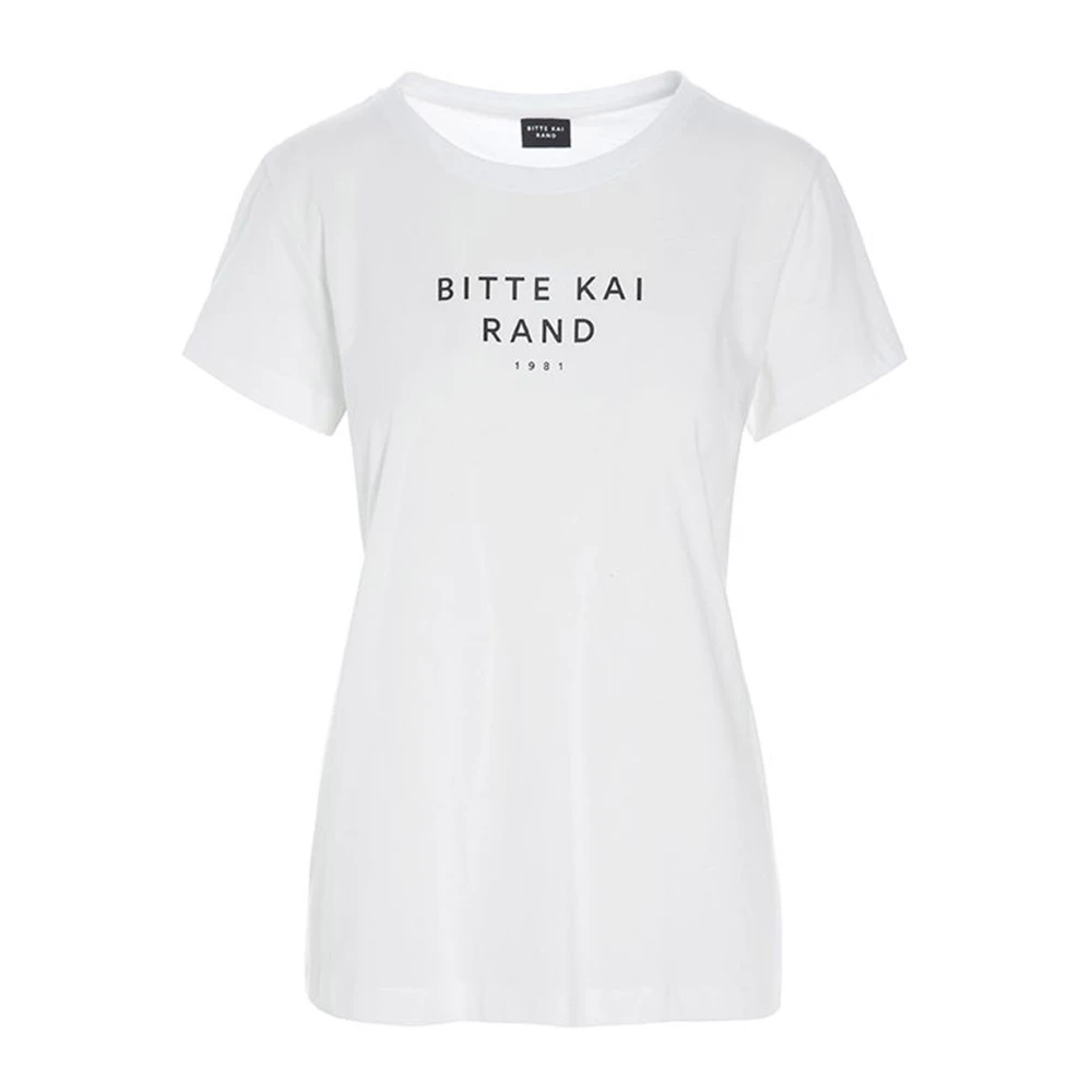 Bitte Kai Rand Wit Logo Korte Mouw T-shirt White Dames
