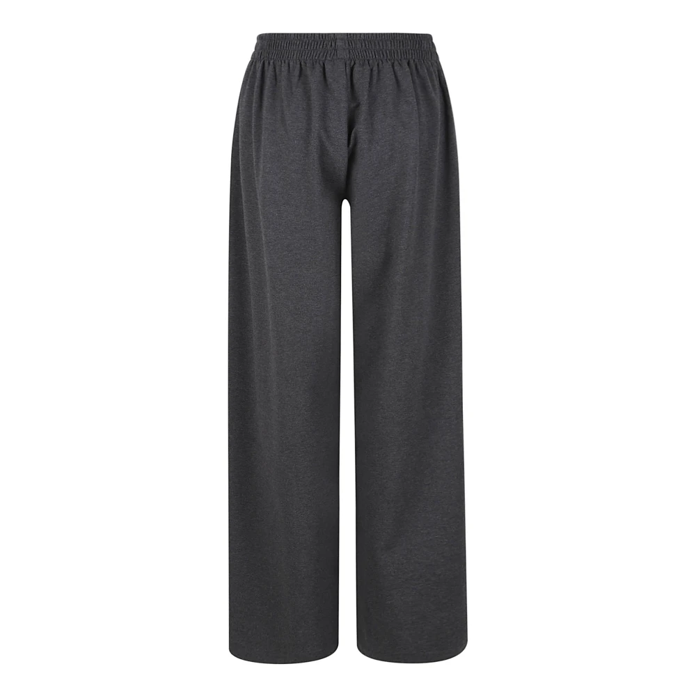 Norma Kamali Grijze Katoen Spandex Broek Gray Dames