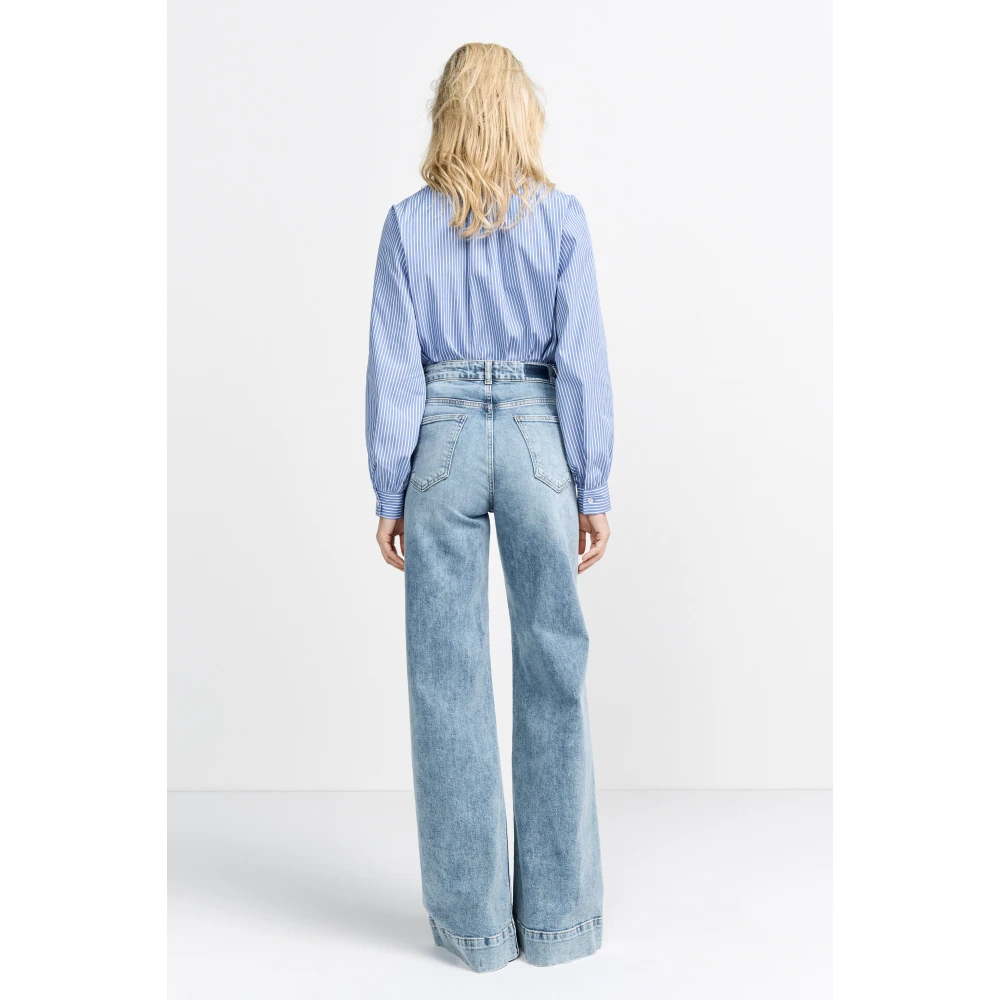 Rich & Royal Donkerblauwe Denim Jeans Blue Dames
