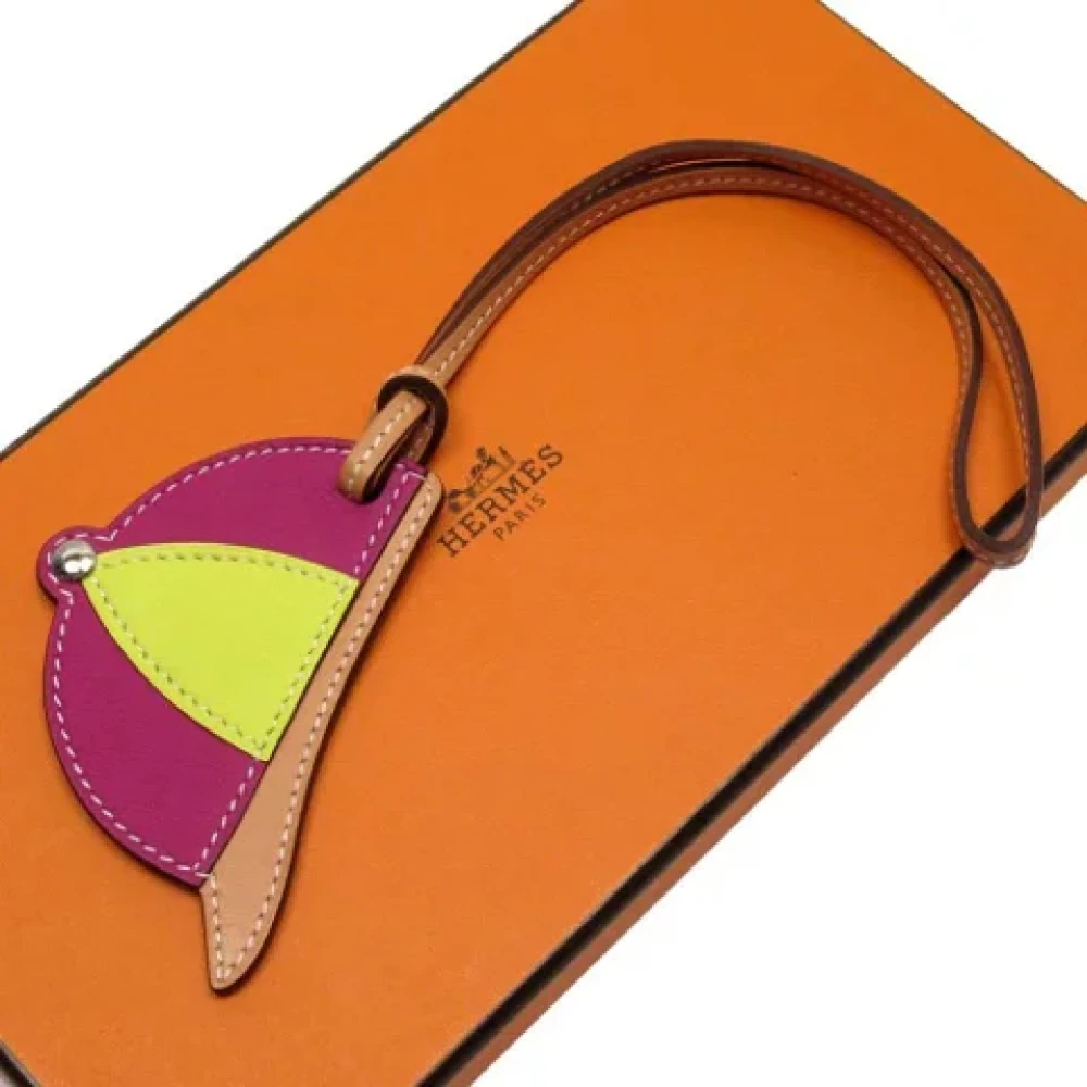 Hermès Vintage Pre-owned Fabric key-holders Brown Dames