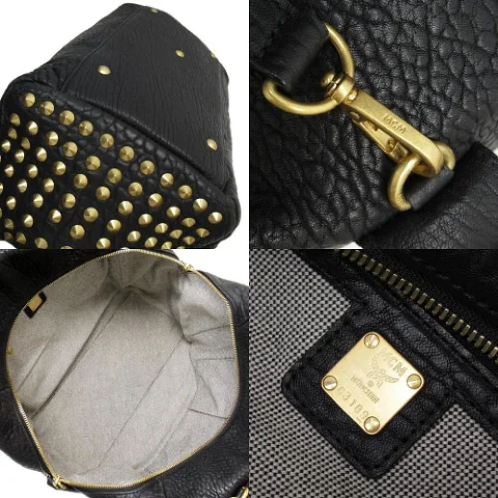 MCM Pre-owned Leather handbags Black Dames