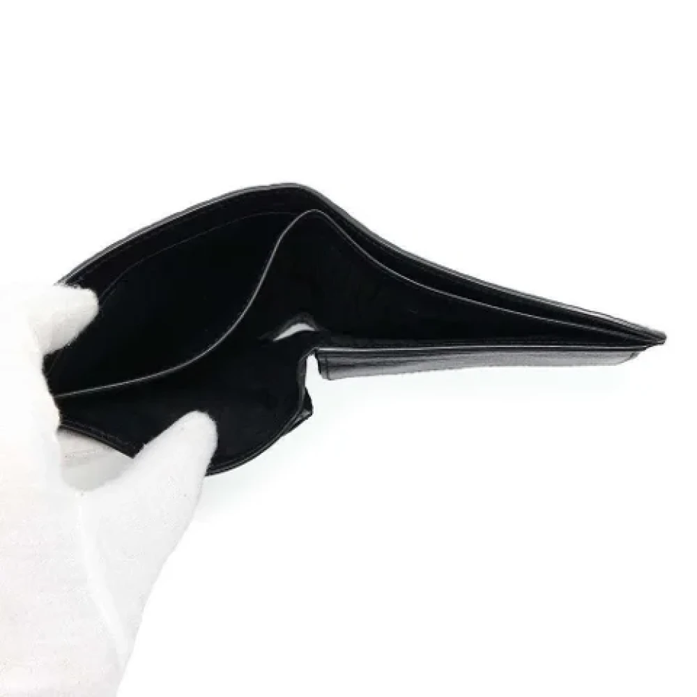 Saint Laurent Vintage Pre-owned Leather wallets Black Heren