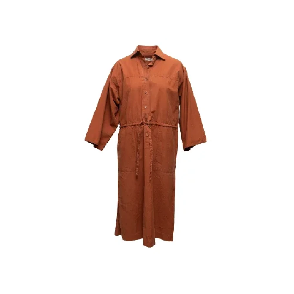Yves Saint Laurent Vintage Pre-owned Fabric dresses Brown Dames