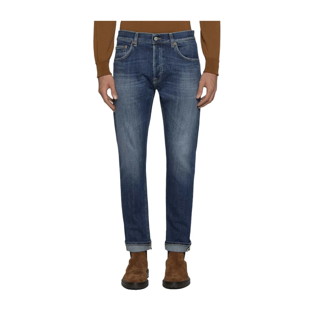 Dondup Katoenen Jeans Icoon Mode Stijl Blue Heren