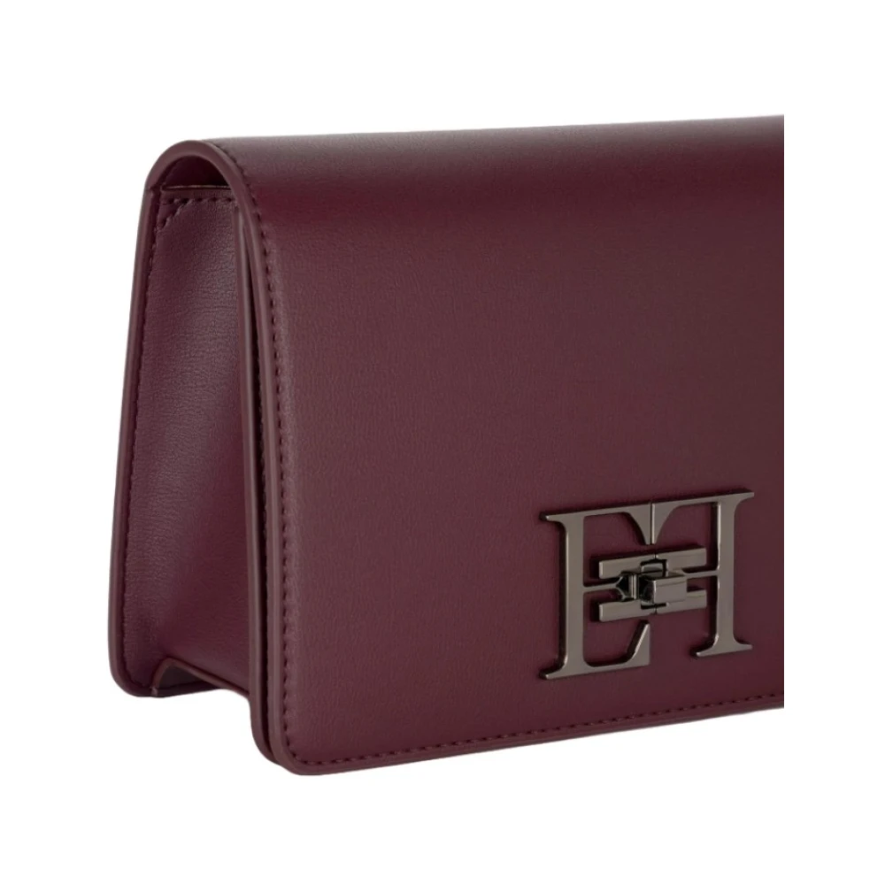 Elisabetta Franchi Rode Schoudertas met Flap Sluiting Red Dames