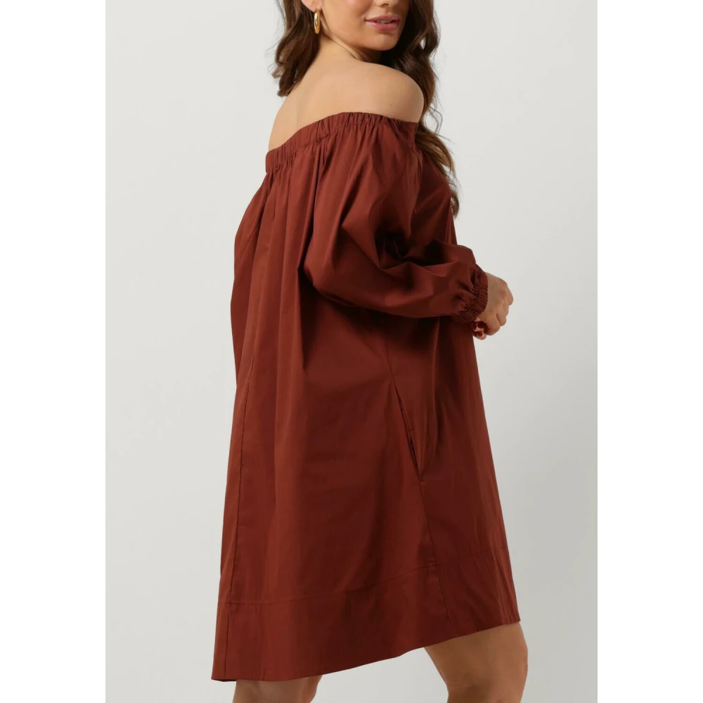 Semicouture Bordeaux Mini Jurk S4Sk26 Red Dames