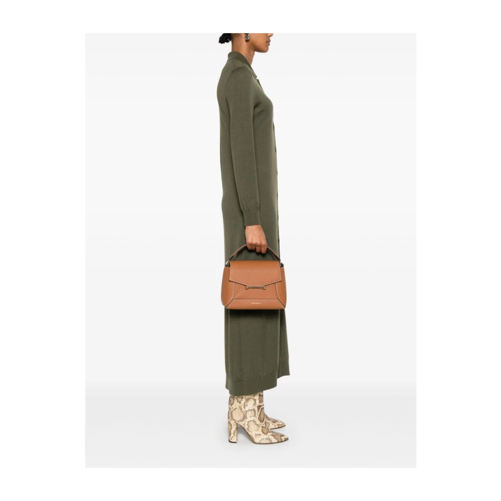 Strathberry Leren handtas met gouden hardware Brown Dames