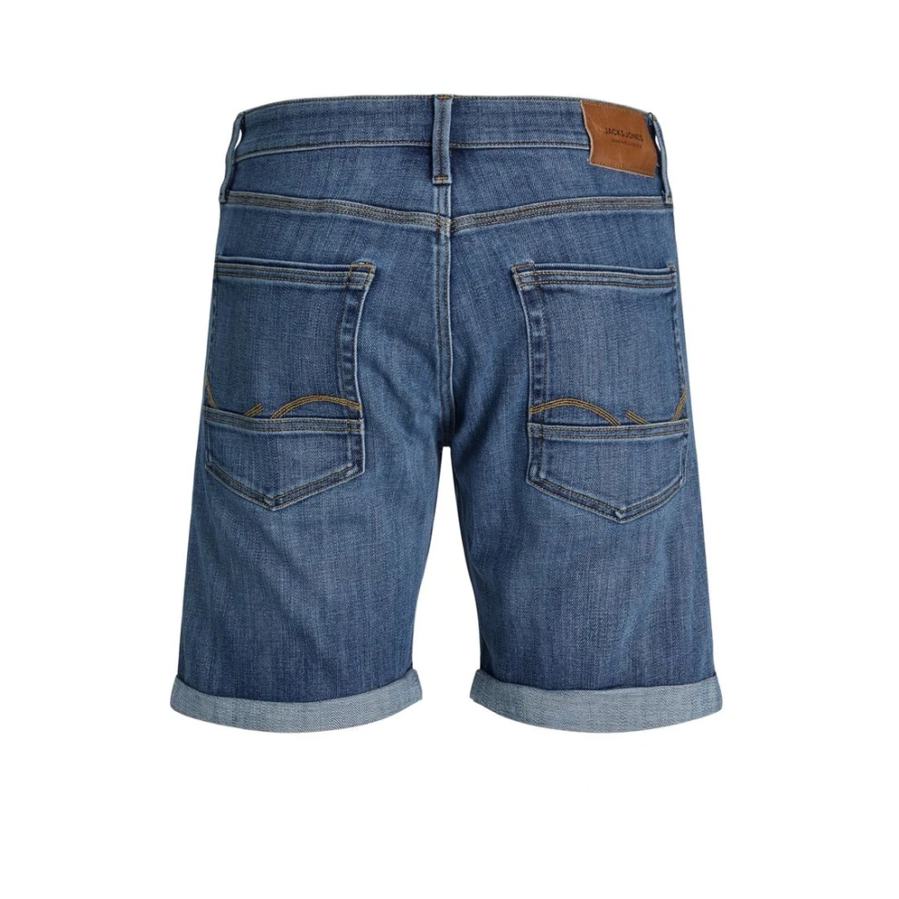 jack & jones Blauwe Katoenen Shorts Lente Zomer Collectie Blue Heren