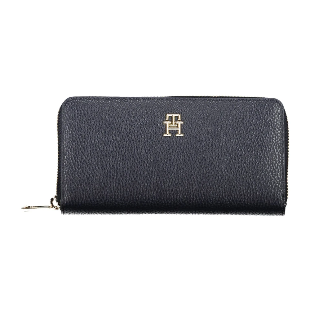 Tommy Hilfiger Blue Polyurethane Wallet Blå Dam