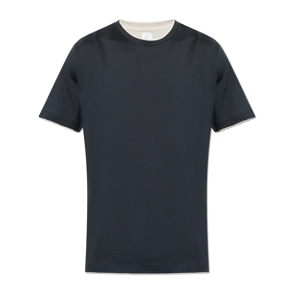 Eleventy Katoenen T-shirt Black Heren
