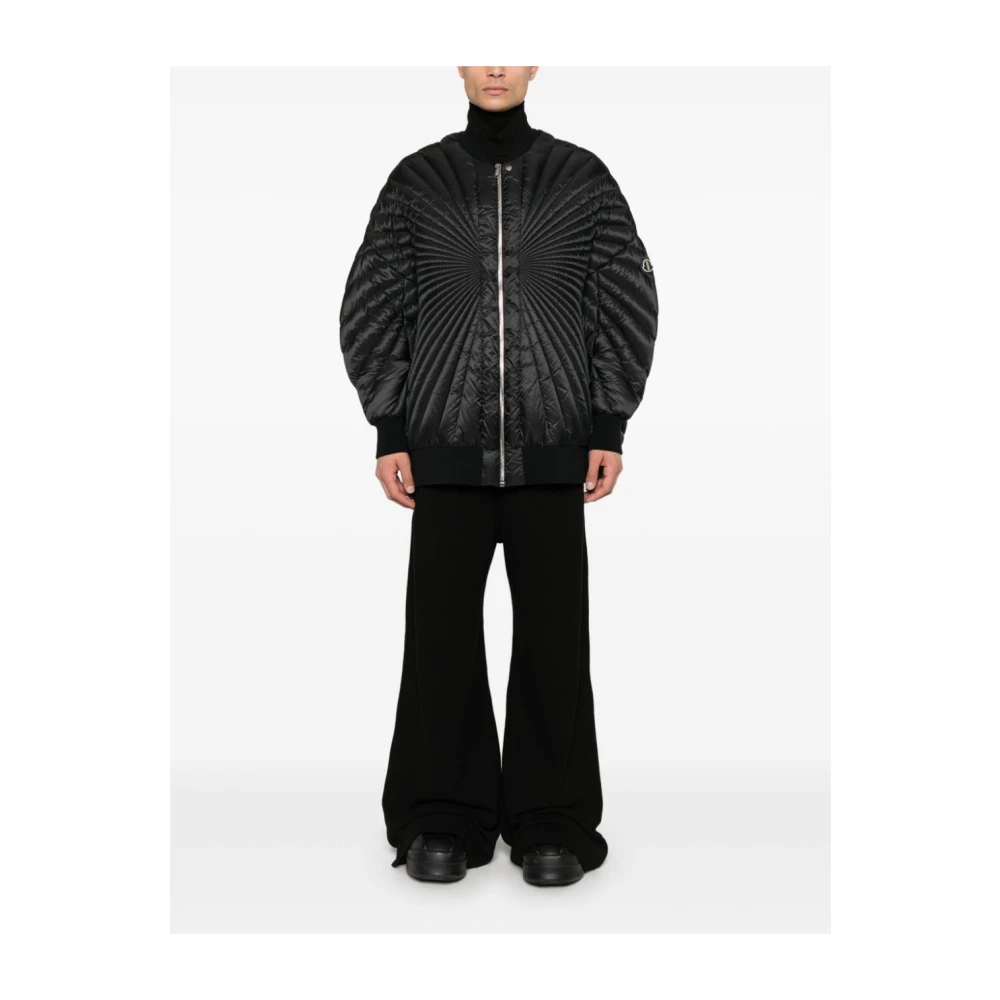Moncler Radiance Gewatteerde Zwarte Bomberjas Black Dames