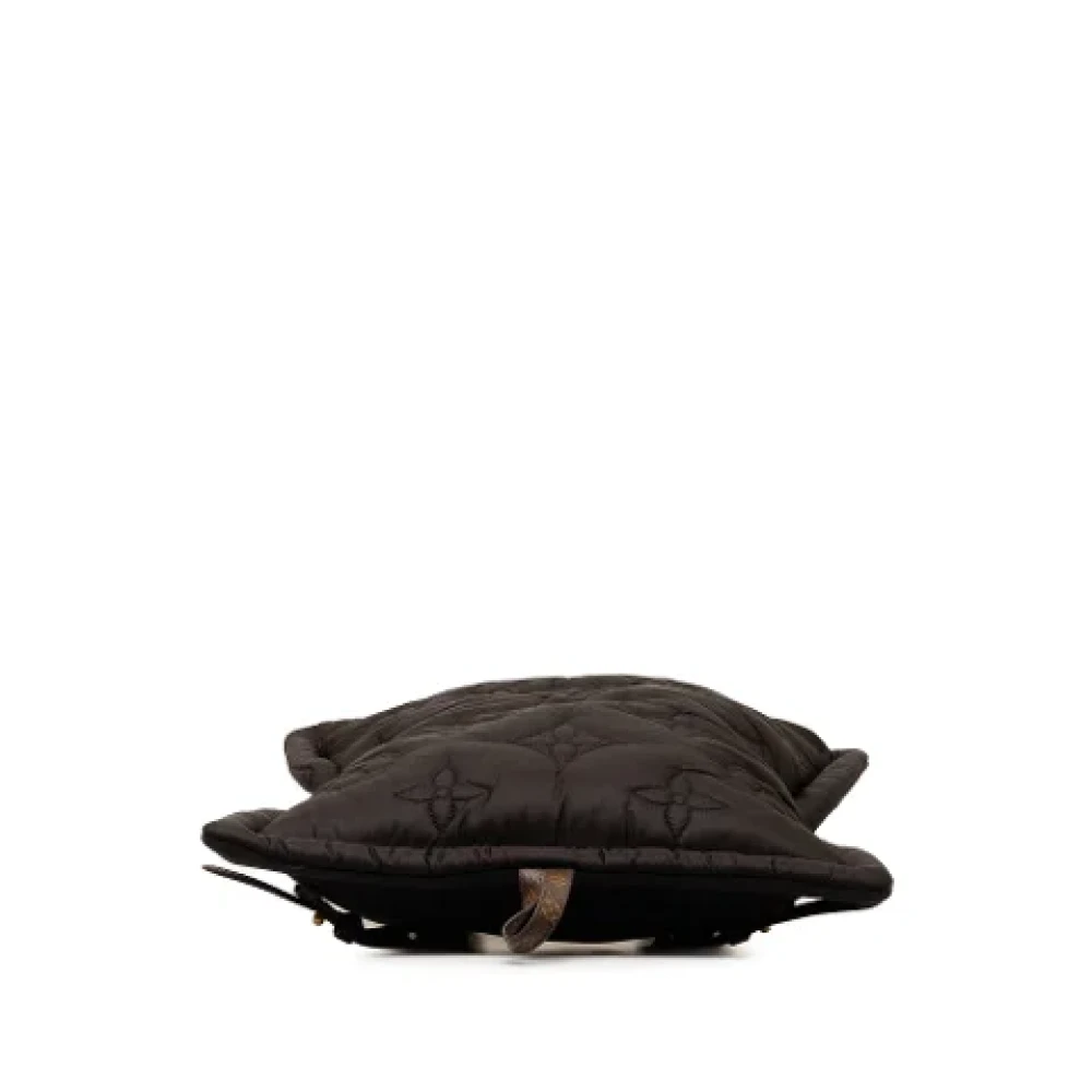 Louis Vuitton Vintage Pre-owned Nylon backpacks Black Dames