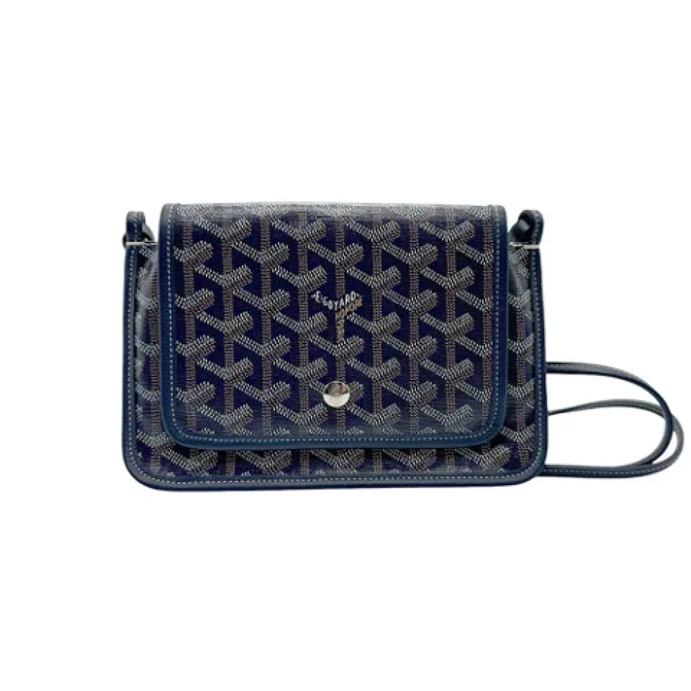 Goyard Vintage Pre-owned Leather shoulder-bags Blue Dames