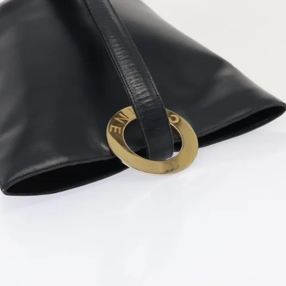 Celine Vintage Pre-owned Leather celine-bags Blue Dames