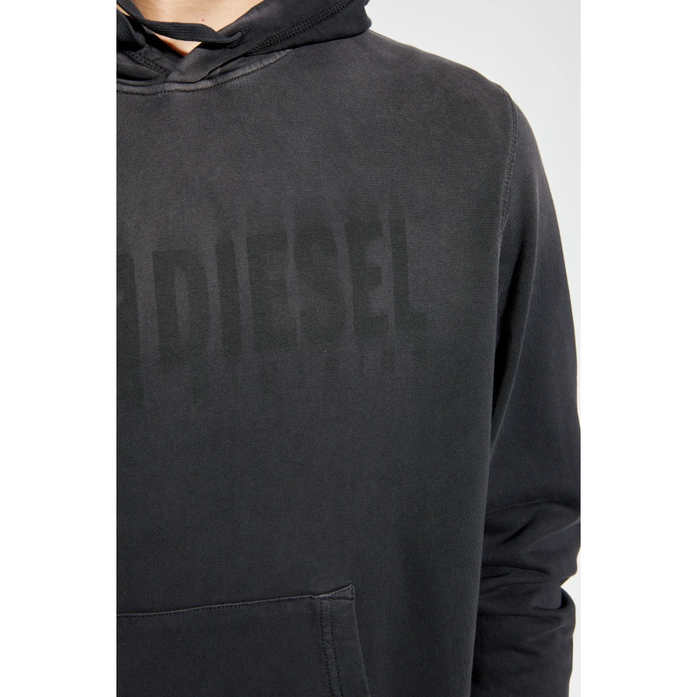 Diesel Hoodie S-Ginn-Hood-K44 Gray Heren