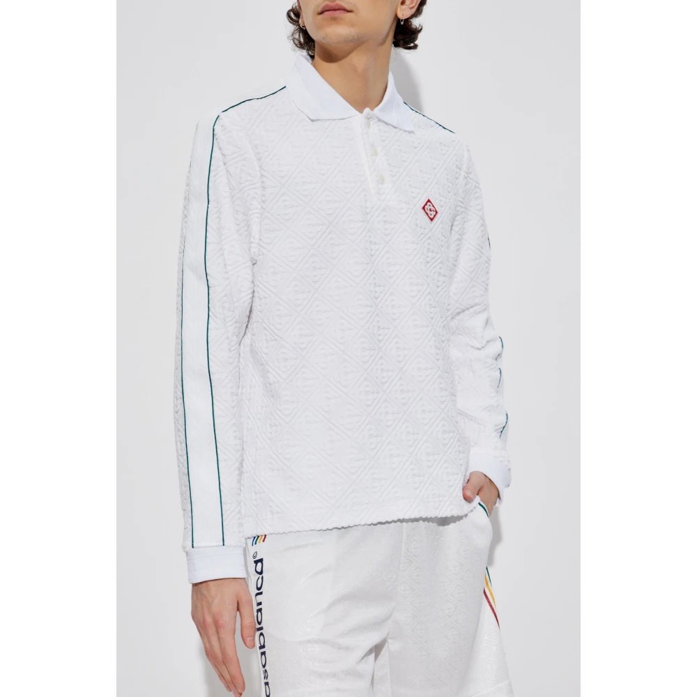 Casablanca Polo met logo White Heren