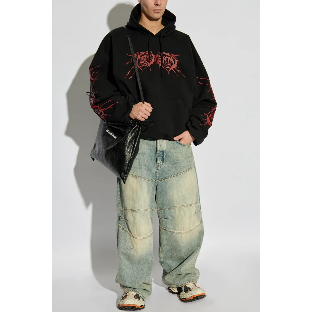 Vetements Hoodie Black Heren